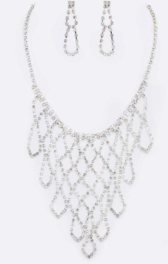 Necklace Set - Silver Elegance