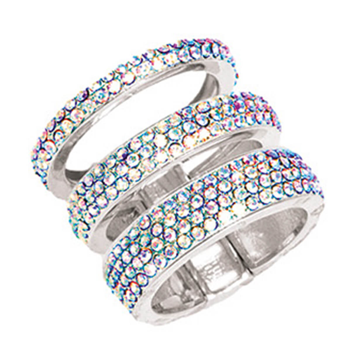 Rings - Tripe Circle AB Stretch Ring