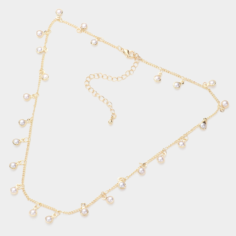 PEARL CHARM NECKLACE