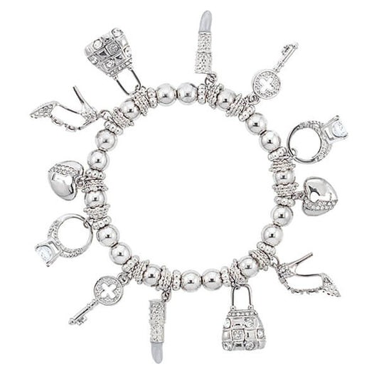 Bracelet - Diva Magnificent Stretch Bracelet - Silver