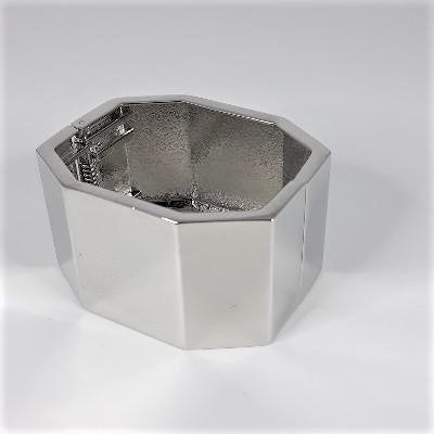 Bracelet - Octagon Silver Cuff Large