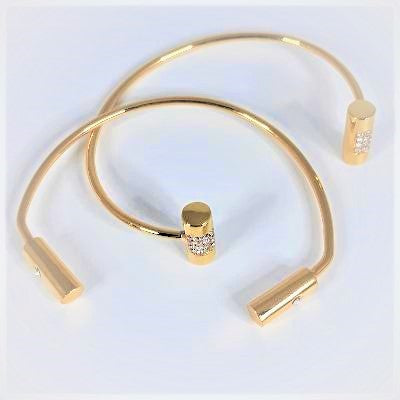 Bracelet - Razzle Dazzle Gold Bling 2pc