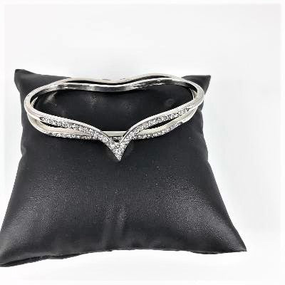 Bracelet - Silver Palm Bling Bracelet 2pc
