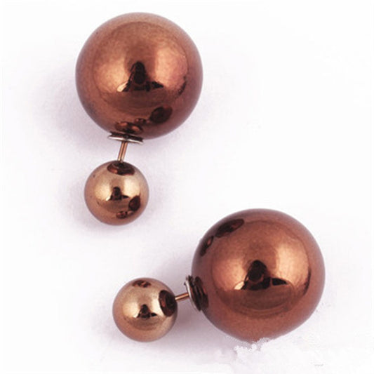 Earrings - Muff It Up - Brown