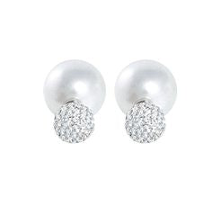 Earrings - Pearl & Pave"