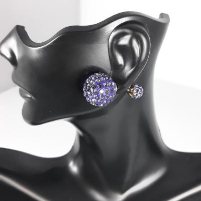 Earrings - Purple Bling Muffs