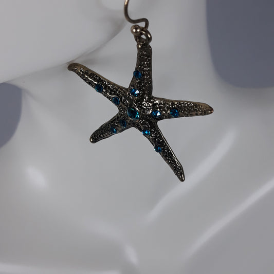 Earrings - Seaside Star - Turquoise & Bronze