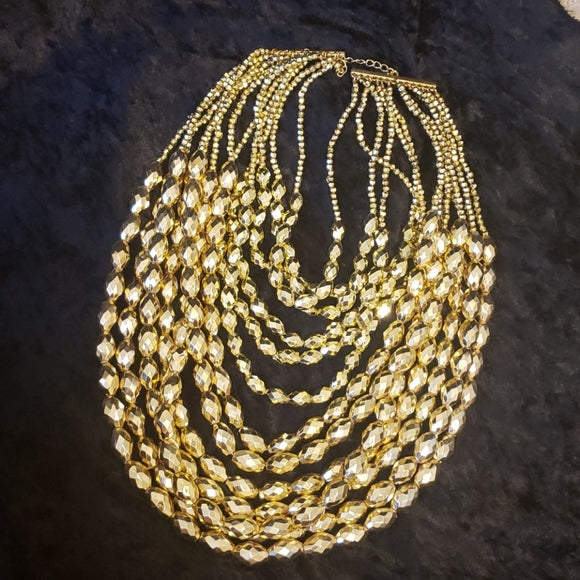 Necklace - Smokin Hot - Multi Strand Necklace - Gold