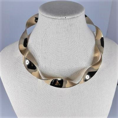 Necklace - Gold Twisted Choker