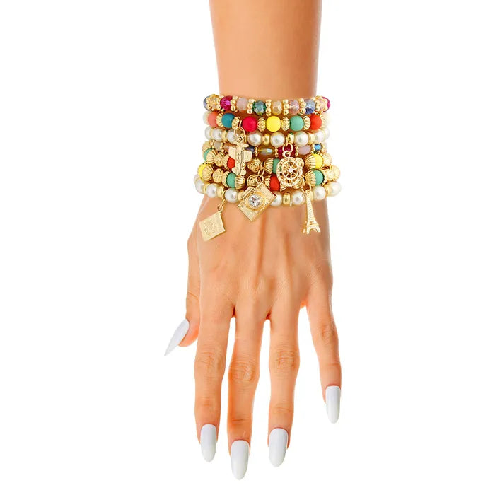 RAINBOW 7 STAND TRAVEL BRACELETS