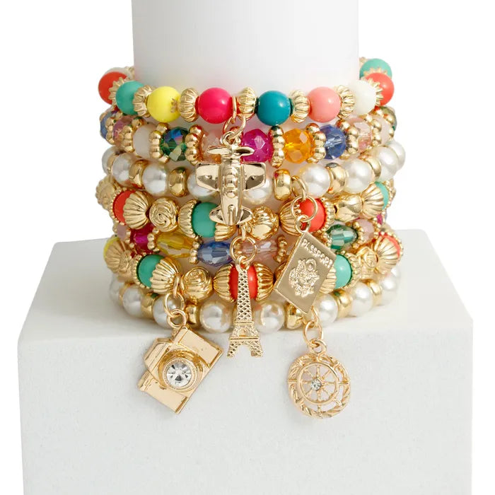 RAINBOW 7 STAND TRAVEL BRACELETS