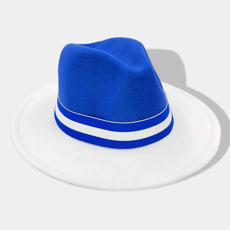 BLUE, WHITE HAT