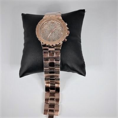 Watch - Rose Gold Bling Man's Watch